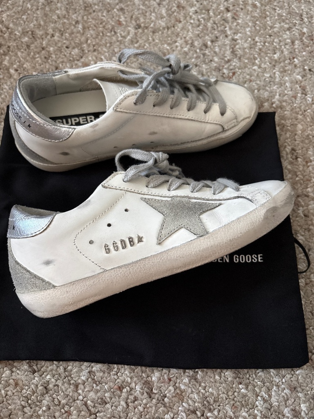 Super-Star Mixed Leather Sneakers